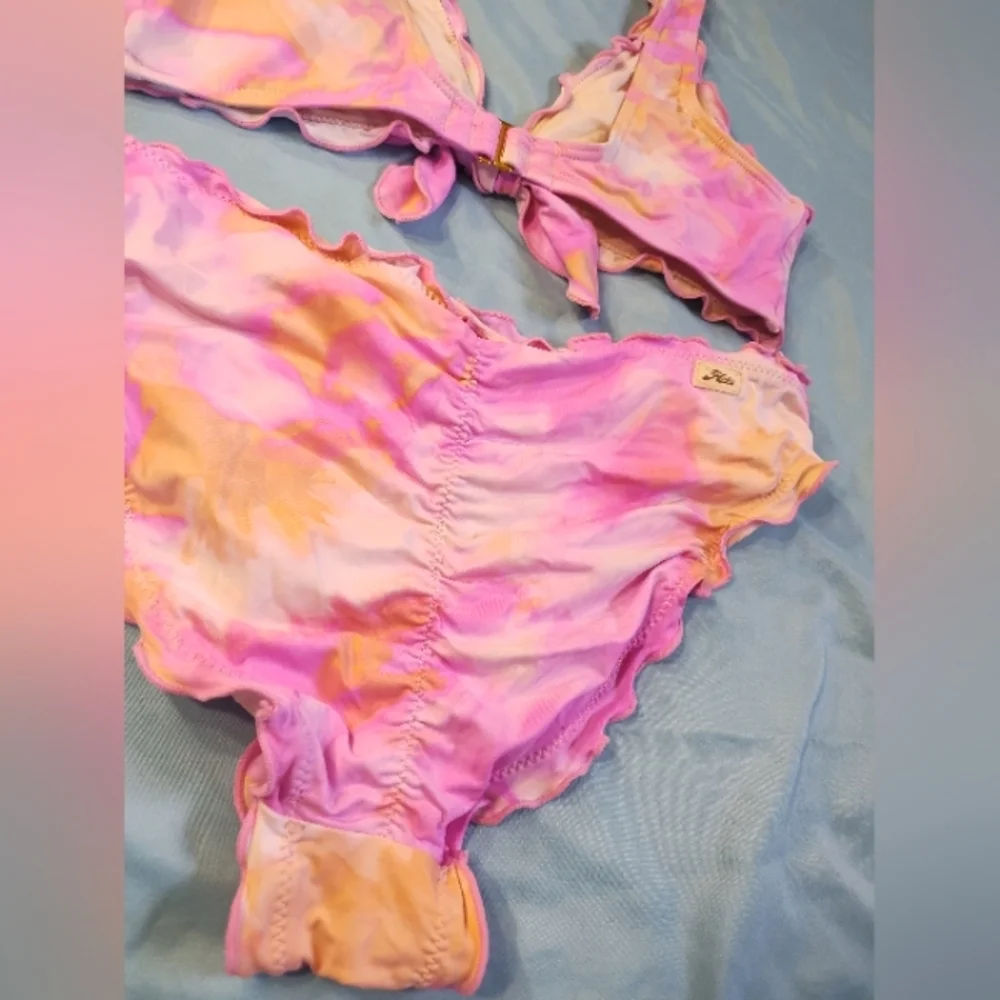 Hobie tie dye ruffle detail bikini - Picture 5 of 6